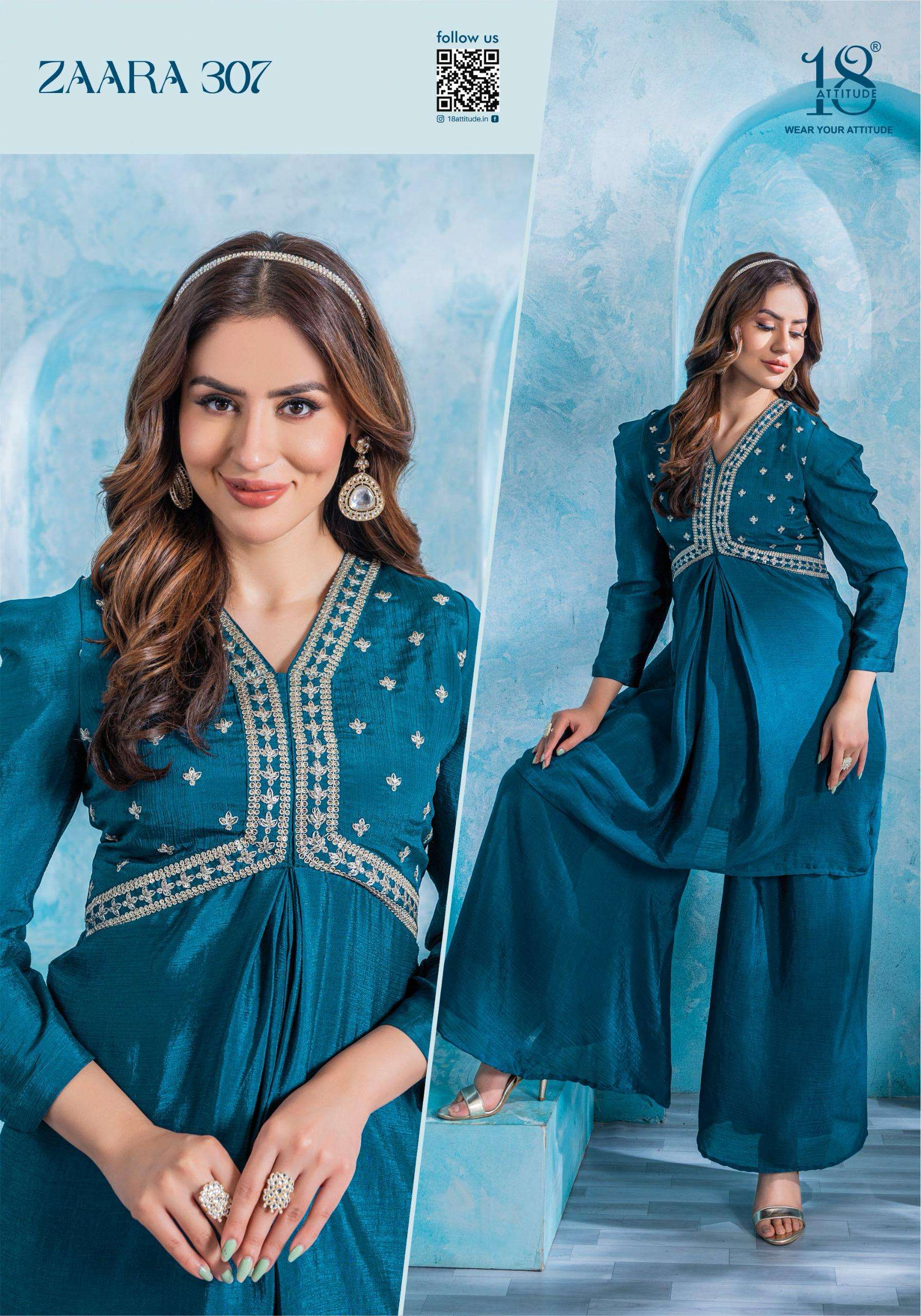 ZAARA VOL.03 PURE CHINNON WITH LINING wholesale kurti 
