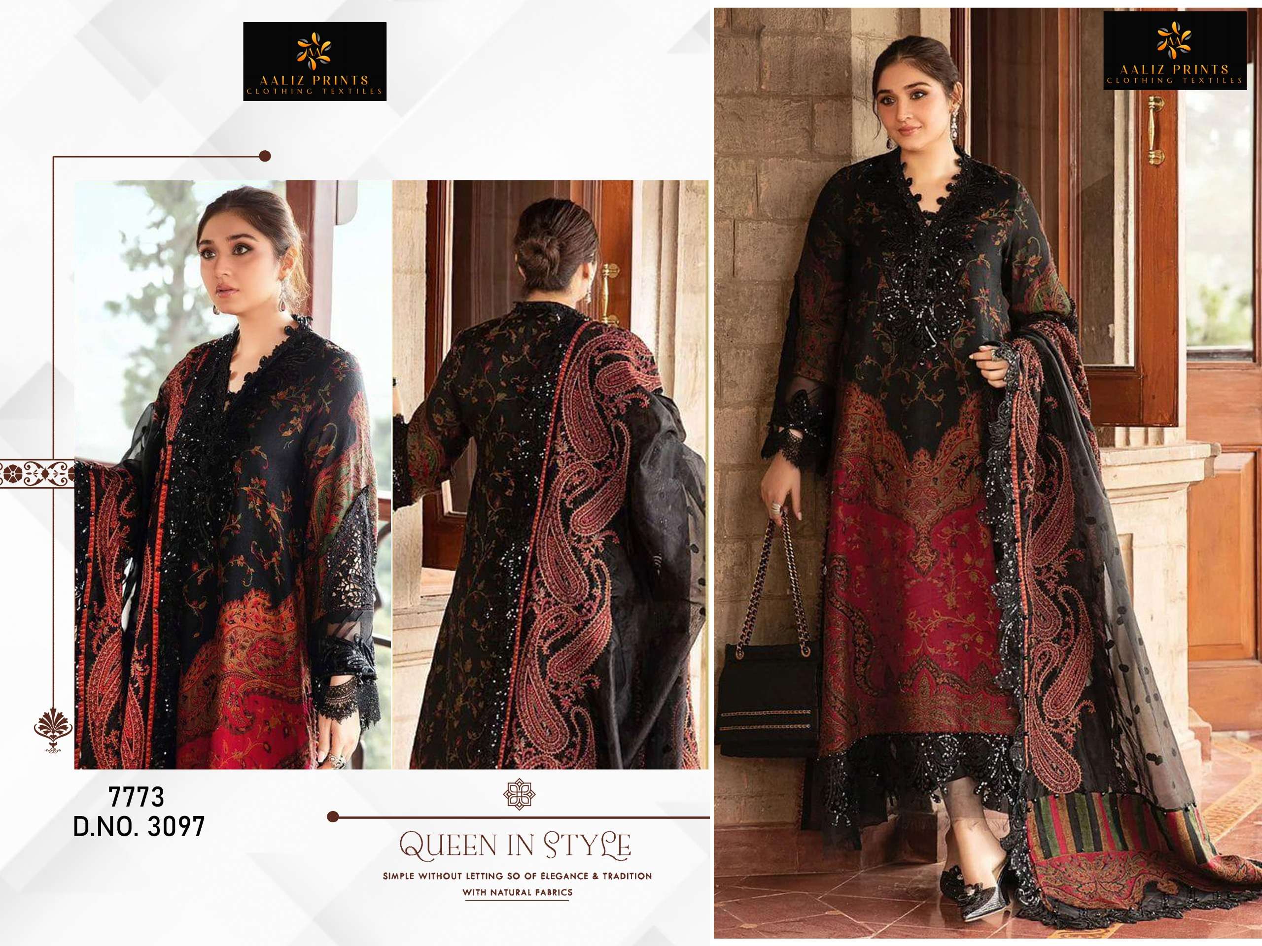 Aaliz prints 3097(7773) pure cotton print wholesale suit 
