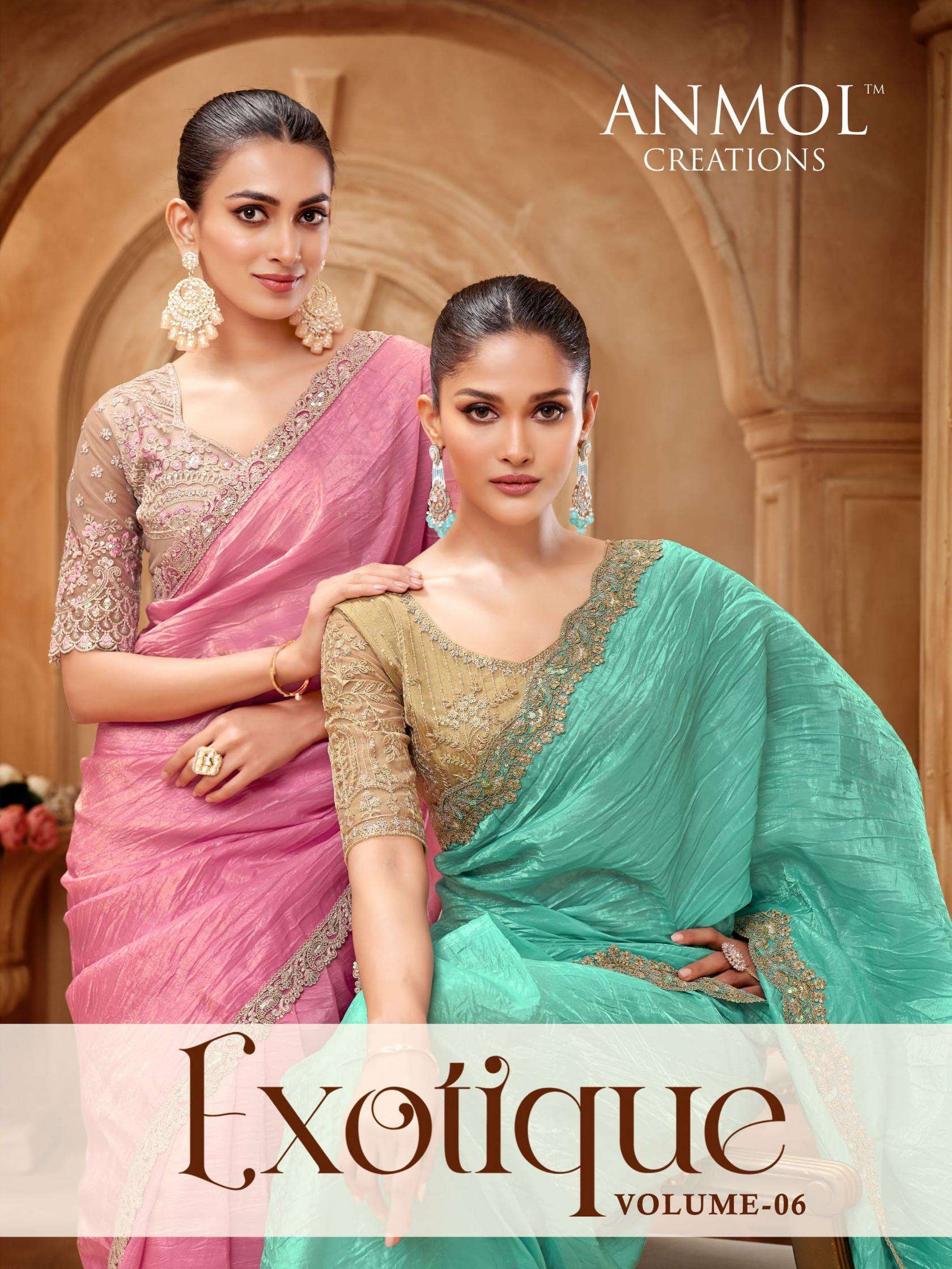 anmol creation exotique vol 6 series 9301-9316 FANCY wholesale saree