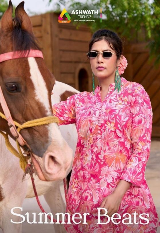 ashwath trendz summer beats series 1001 to 1006 readymade classic cotton combo co-ord set in wholesale surat