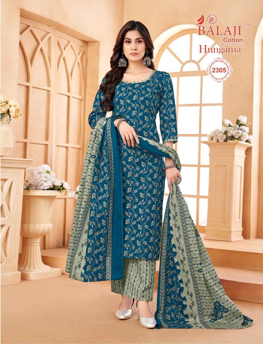 Balaji Hungama Vol-23 series 2301 to 2312 Cotton Printed salwar kameez in wholesale surat