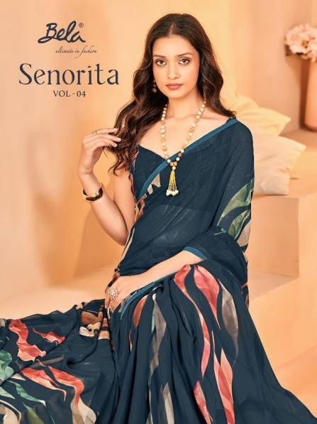 bela fashion senorita vol 4 series 27171 to 27188 bamber georgette saree in wholesale surat
