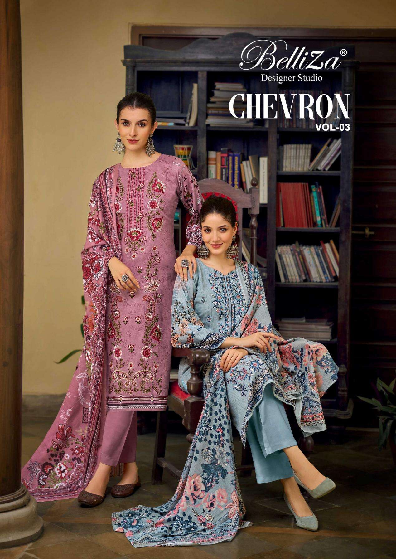 belliza chevron vol 3 series 85101-85106 Pure Cotton wholesale suit 