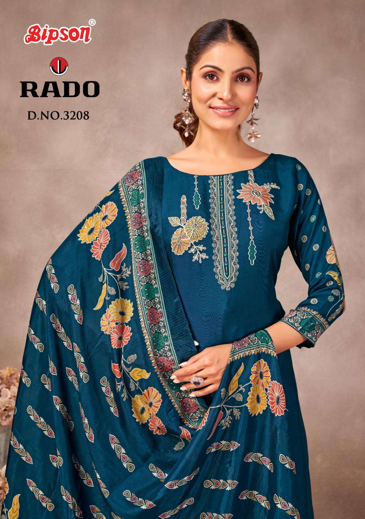 bipson prints rado 3208 viscose muslin hit design salwar kameez in wholesale surat