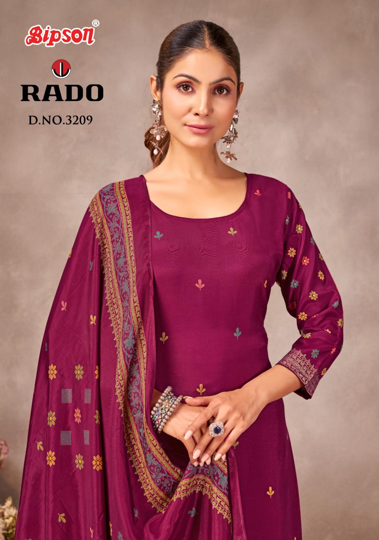 bipson prints rado 3209 viscose muslin elegant style salwar kameez in wholesale surat