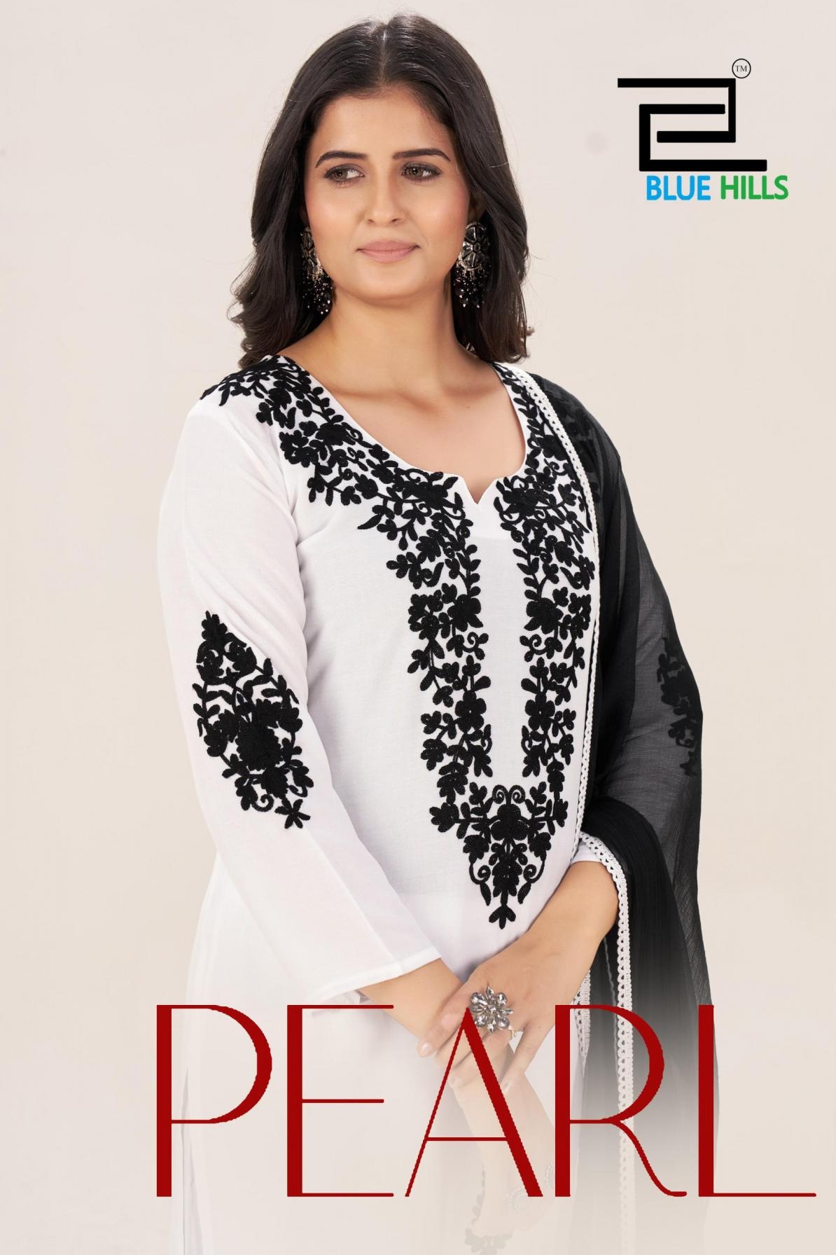  blue hills pearl series 1001 to 1002 classy rayon thread work readymade big size suits in wholesale surat