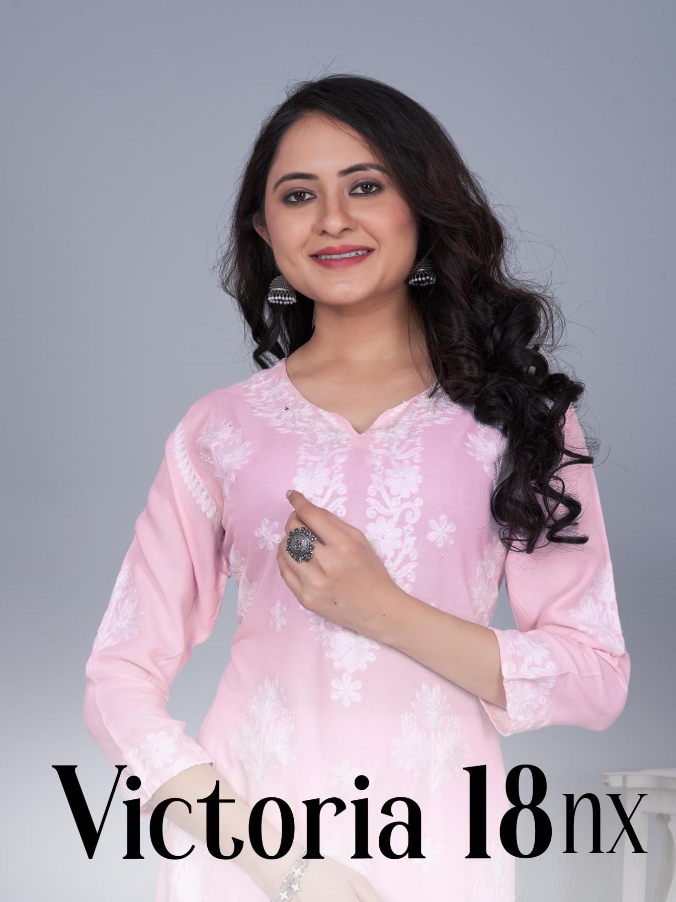 blue hills victoria vol 18 series 2001 to 2004 nx rayon readymade stylish kurti with plazzo in wholesale surat