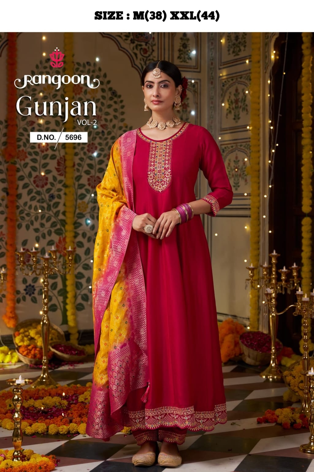 btm 252 SILK WITH FANCY EMBROIDERY WORK wholesale suit 