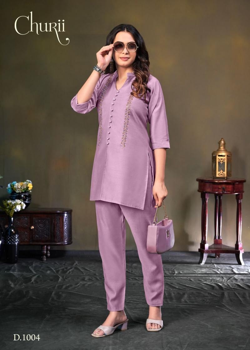churii blossom series 1001 to 1004 vatican readymade classic combo co-ord in wholesale surat