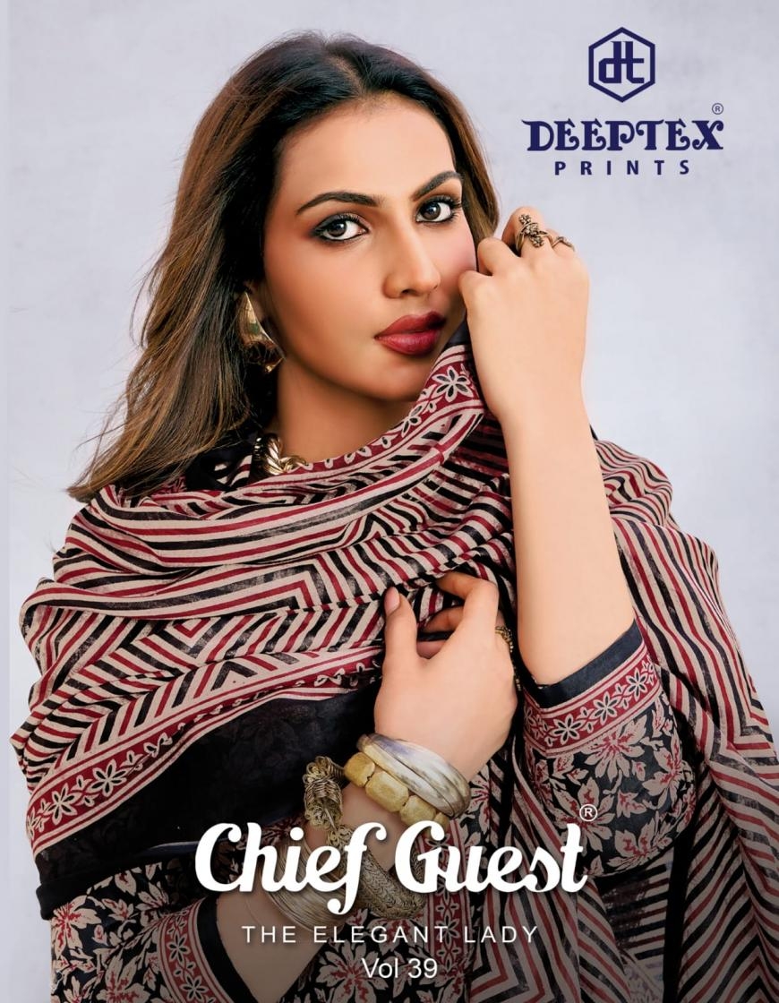 deeptex prints chief guest vol 39 series 3901-3915 cotton wholesale suit 