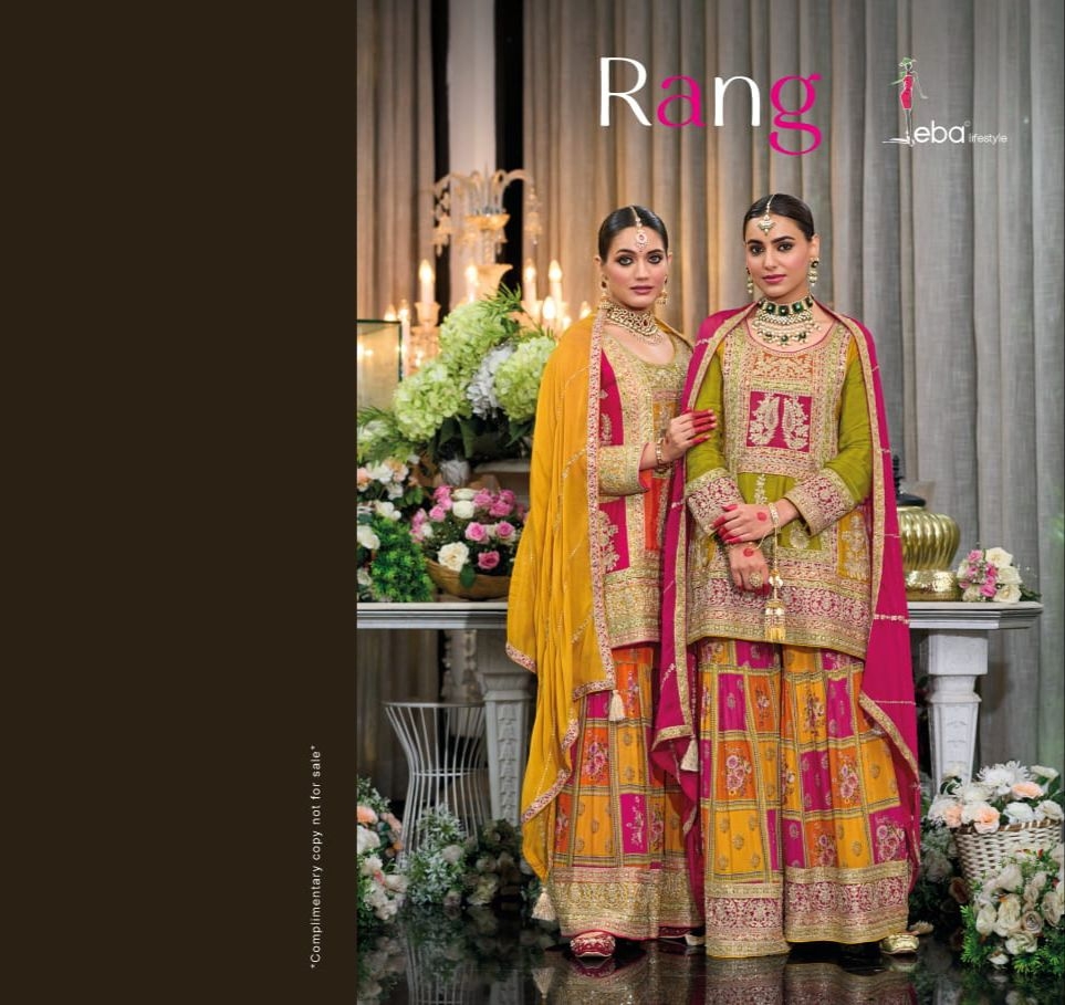 eba rang hevey Chinon with emboidery work wholesale suit 