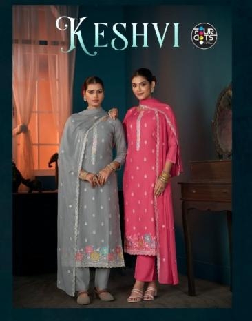 fourdots keshvi series 1921 to 1924 viscose muslin pretty readymade big size salwar kameez in wholesale surat