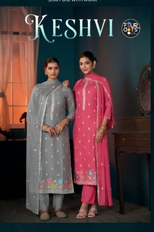 fourdots launch keshvi series 1921 to 1924 viscose muslin salwar kameez in wholesale surat