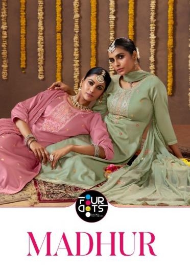 fourdots madhur series 1741 to 1744 jam cotton lakhanavi work stylish salwar kameez in wholesale surat