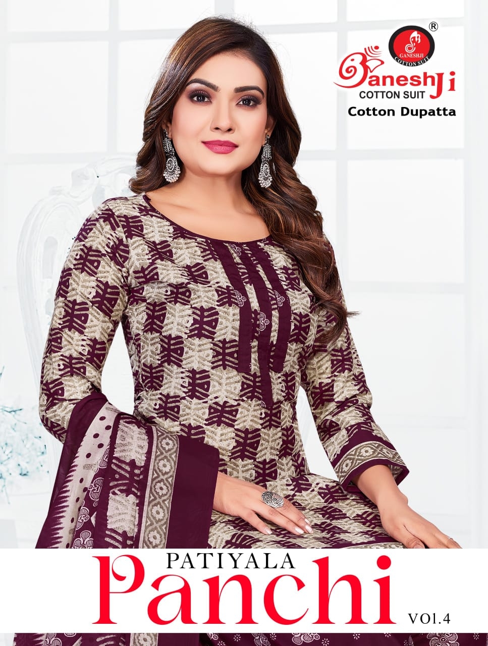 Ganeshji Panchi Vol-4 series 4001-4010 Soft Cotton Print wholesale suit 