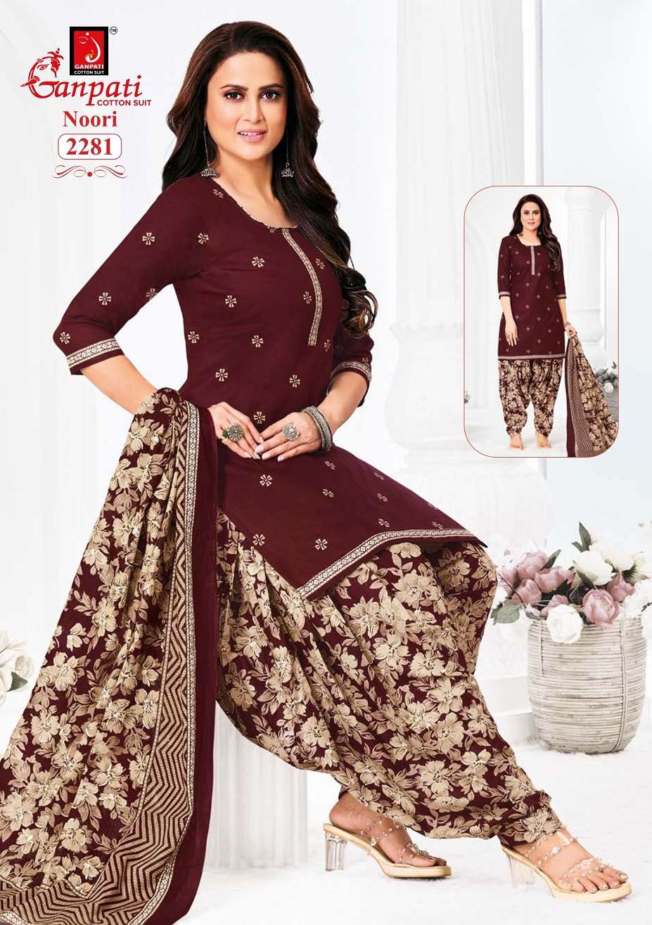 Ganpati Noori Patiyala Vol-11 series 2281-2295 Heavy Cotton wholesale suit 