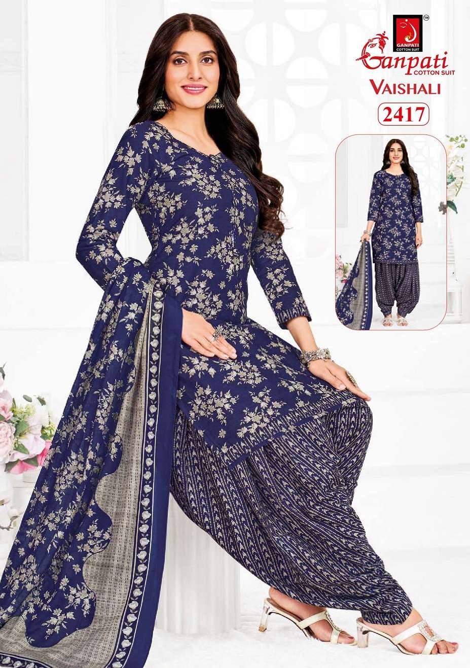 Ganpati Vaishali Patiyala Vol-10 series 2416 to 2430 Readymade Patiyala suit in wholesale surat