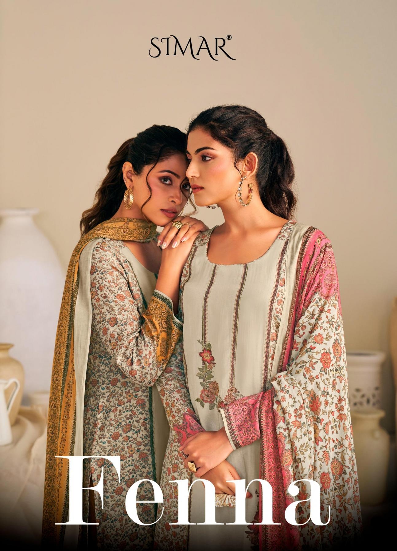 glossy simar fenna 8190 A to D viscose muslin modern salwar kameez in wholesale surat