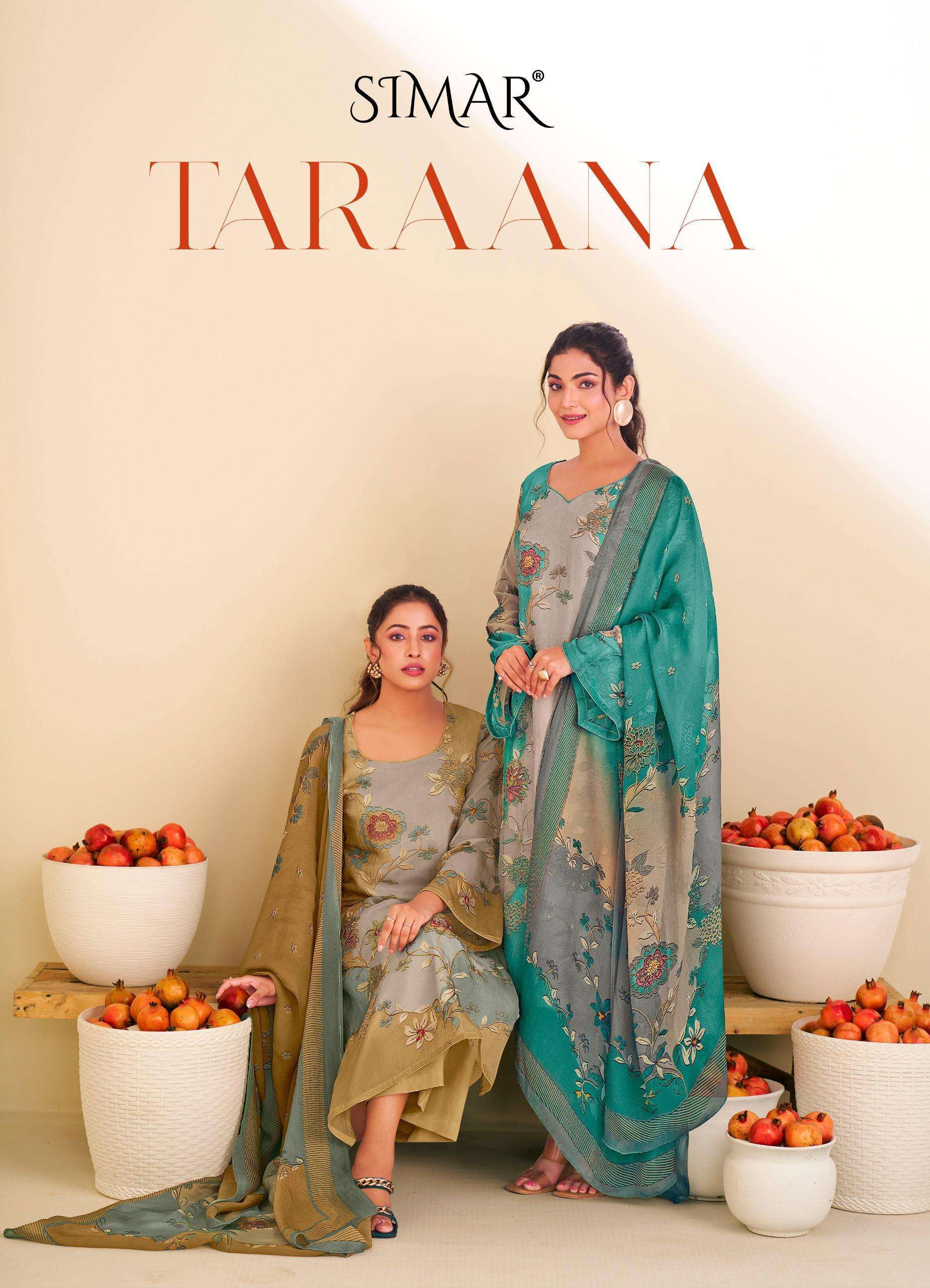 glossy simar taraana series 8196 A to D viscose simar gorgeous look salwar kameez in wholesale surat