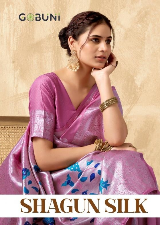 gobuni presents shagun series 1501 to 1504 silk luxurious silk saree in wholesale surat