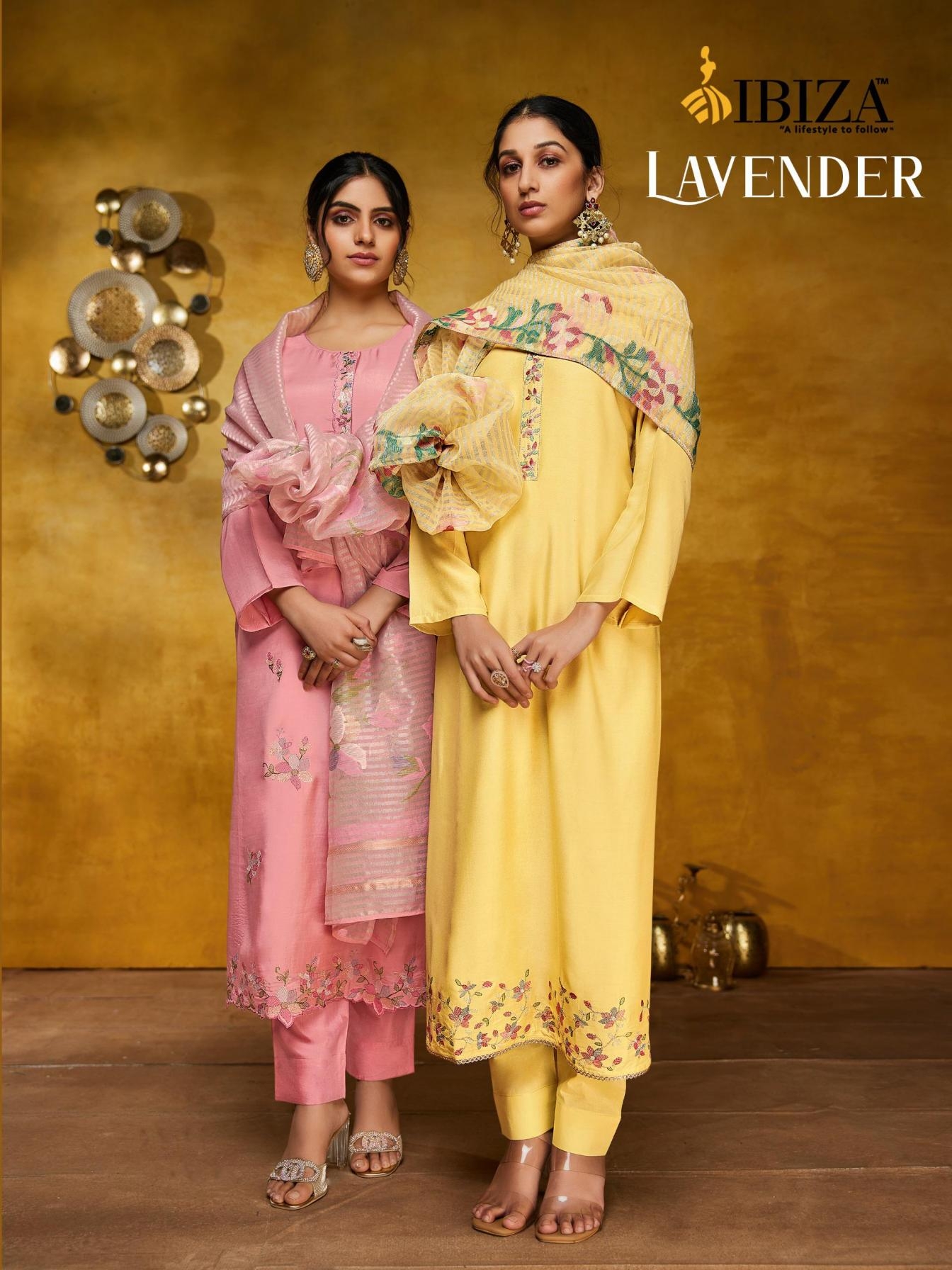 ibiza lavender series 15824 to 15827 bemberg muslin elegance fancy salwar kameez in wholesale surat