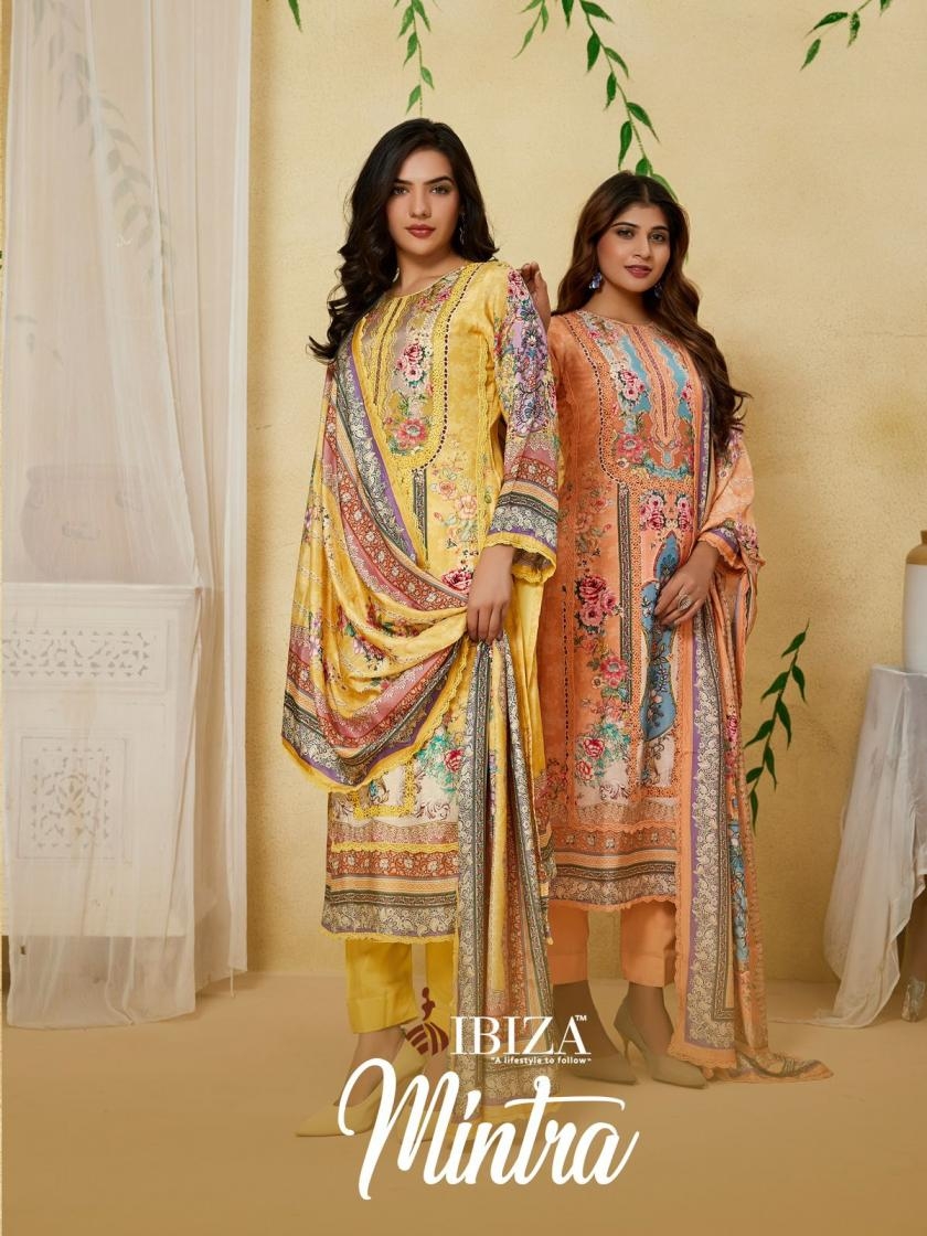 ibiza mintra series 15960 to 15963 bemberg muslin salwar kameez in wholesale surat