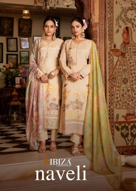 ibiza naveli series 16004 to 16009 bemberg muslin jacquard beautiful salwar kameez in wholesale surat