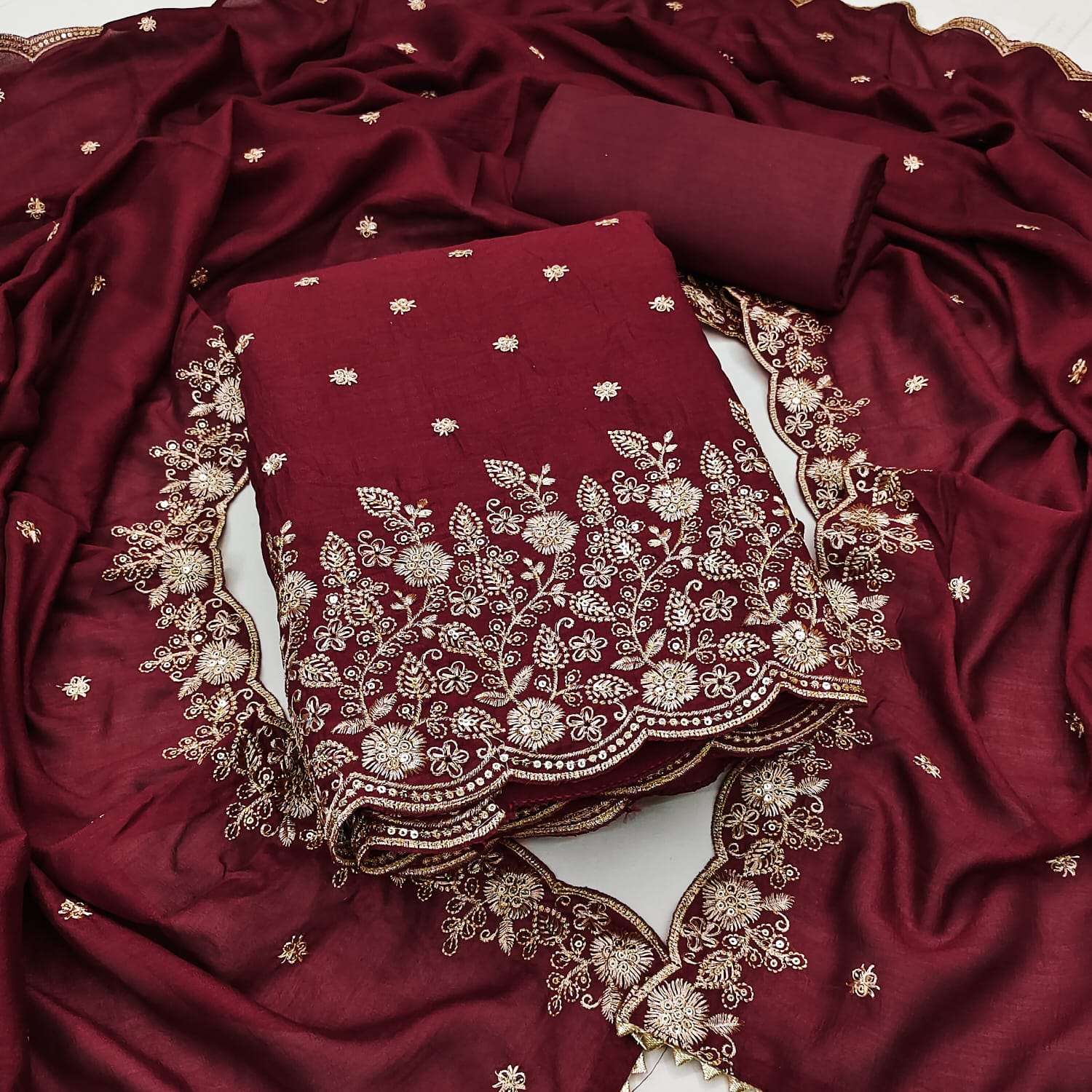 JIVORA VICHITRA SILK WORK wholesale suit 