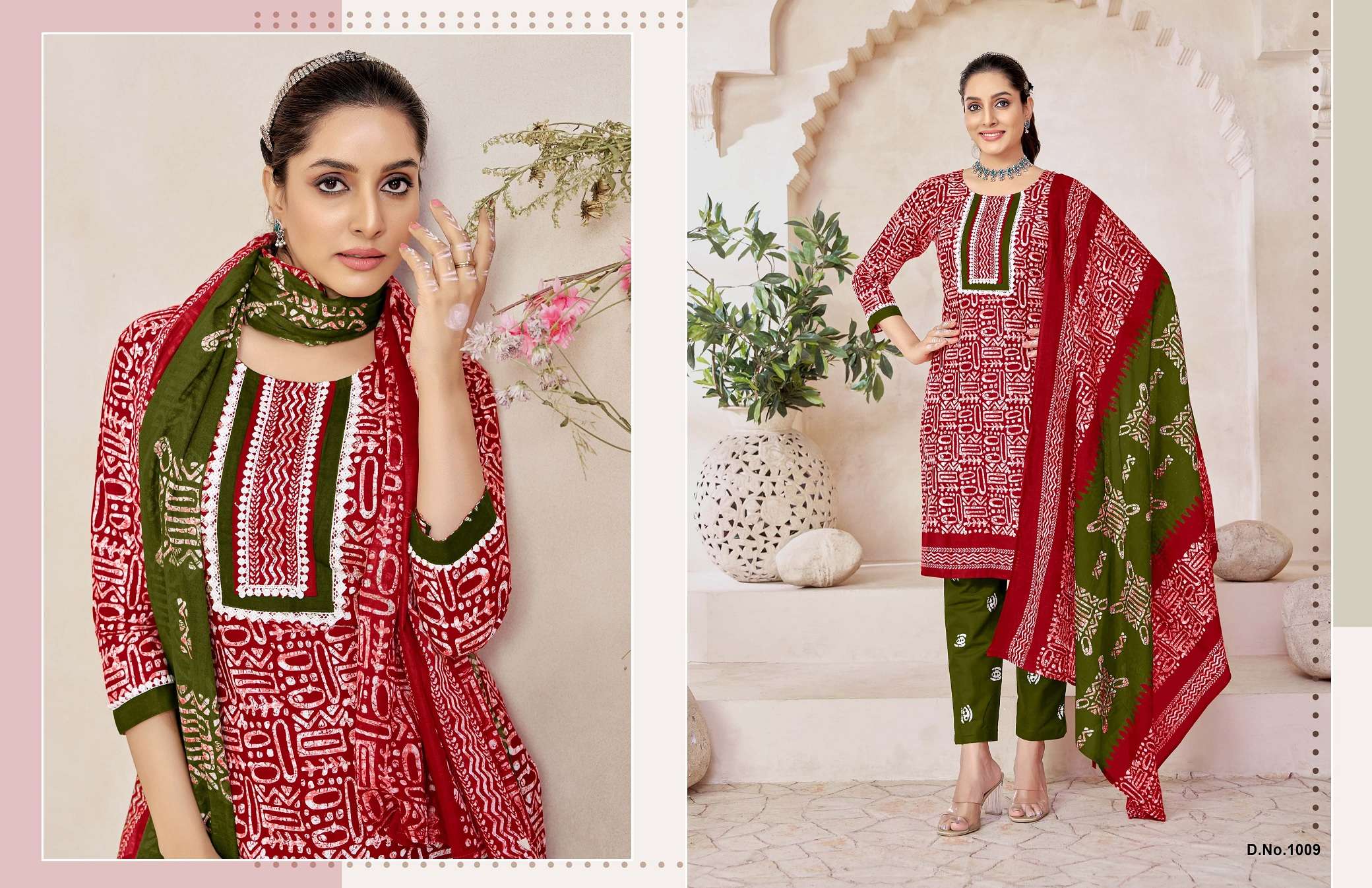 JT Muskan Vol-3 series 1001 to 1010 Pure Cotton Printed With Tie Work readymade Kurti Pant With Dupatta in wholesale surat