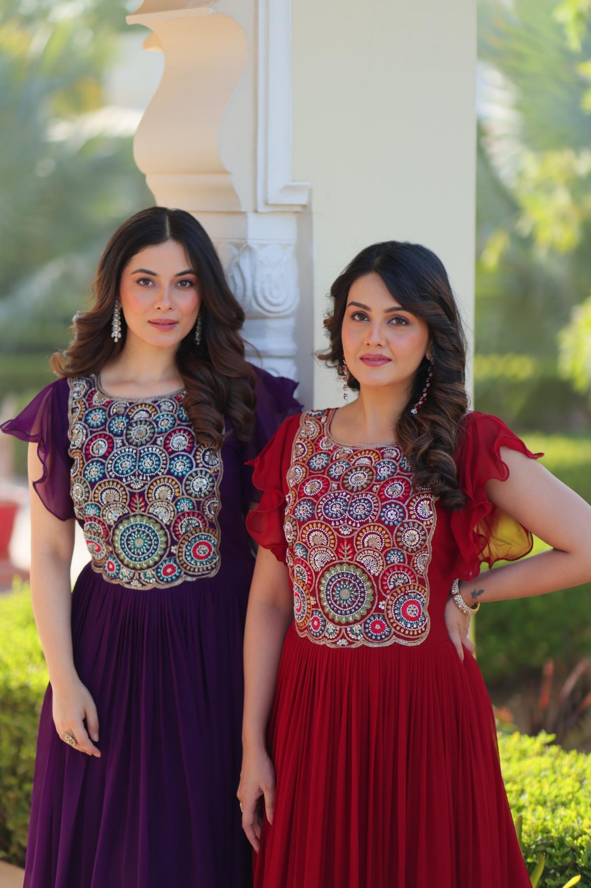 ka 1179 faux blooming readymade exclusive anarkali gowns