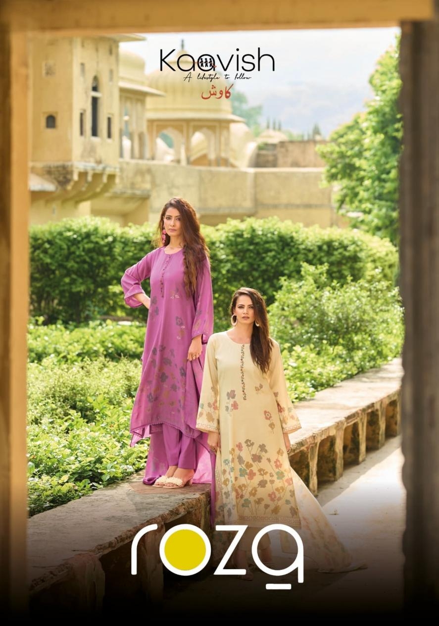 kaavish roza series 1691 to 1694 muslin silk gorgeous look salwar kameez in wholesale surat