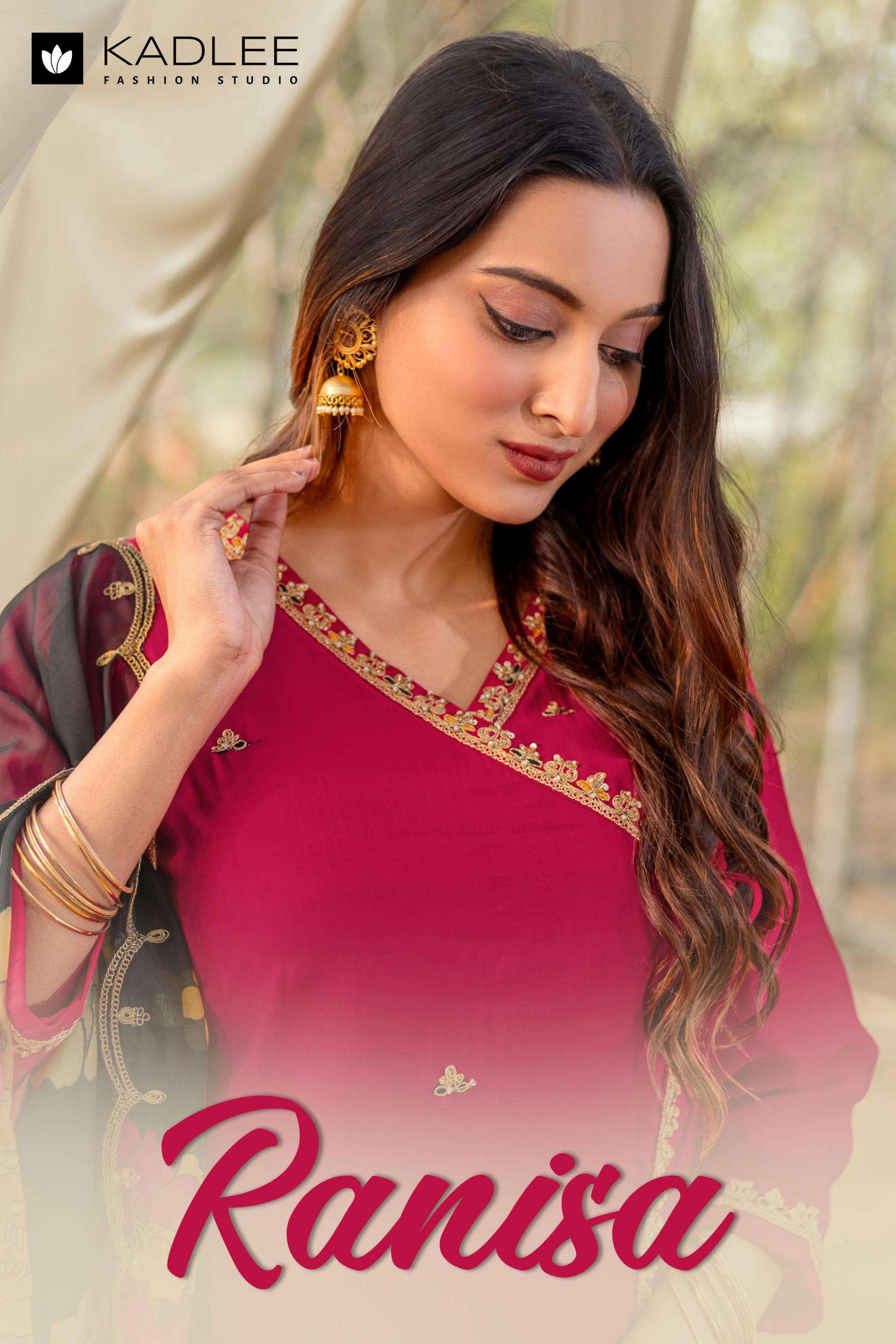  kadlee ranisa series 2001 to 2006 3pcs readymade top bottom and dupatta in wholesale surat