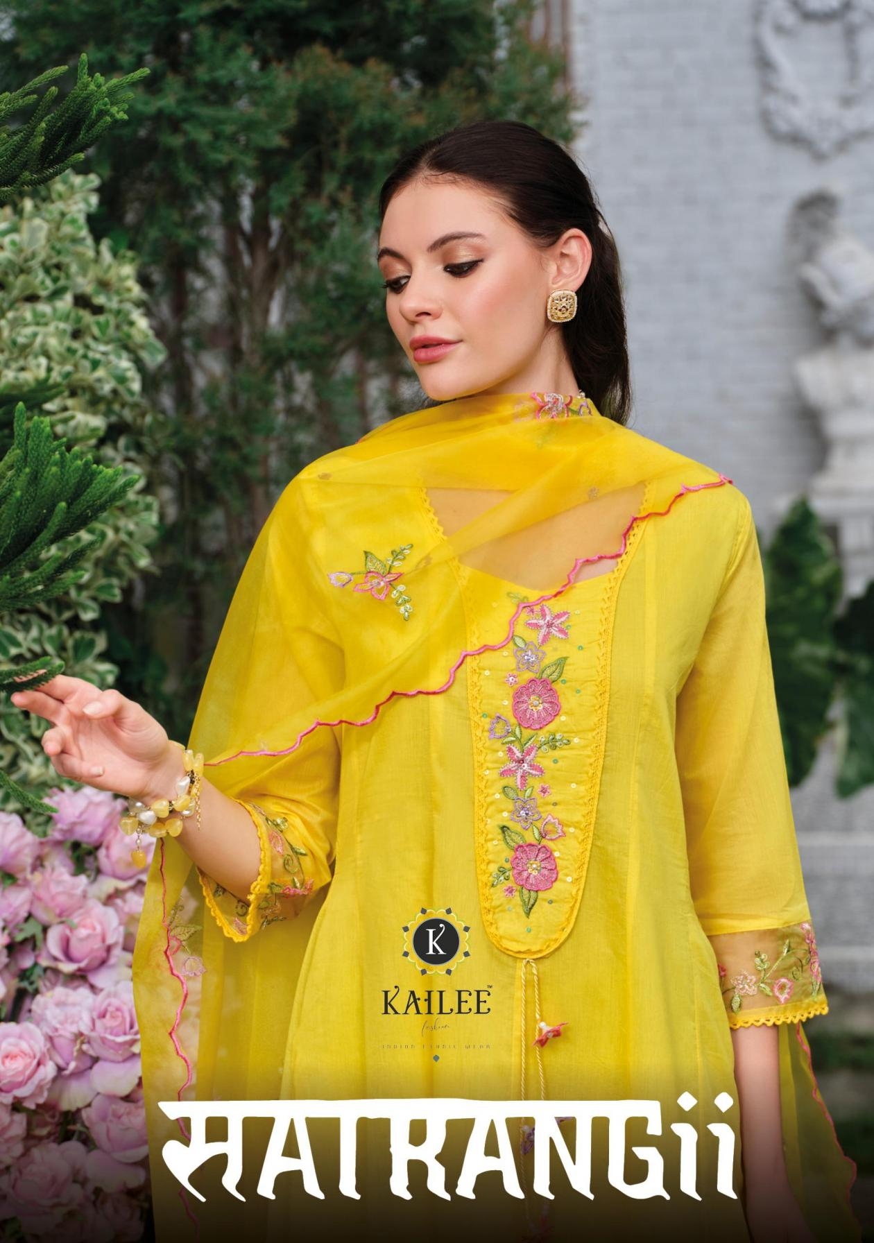 kailee fashion satrangi series 45801 to 45804 readymade fashionable mul chanderi suit in wholesale surat