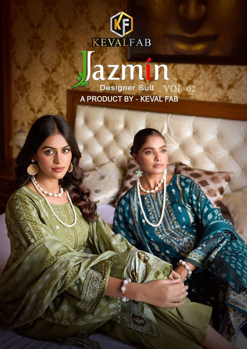 Keval Jazmin Vol-2 series 2001-2008 Premium Soft Cotton wholesale suit 
