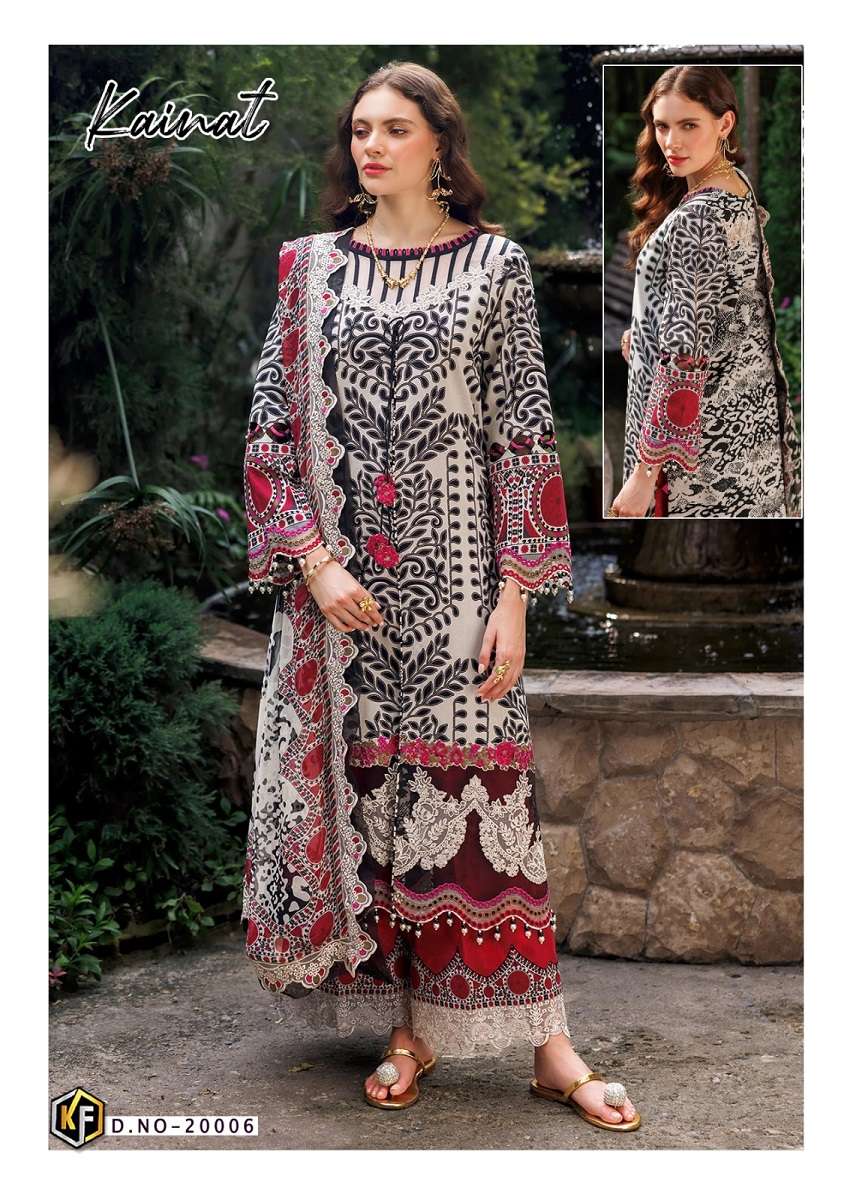 Keval Kainat Vol-20 series 2001 to 2006 lawn cotton Karachi style salwar kameez in wholesale surat