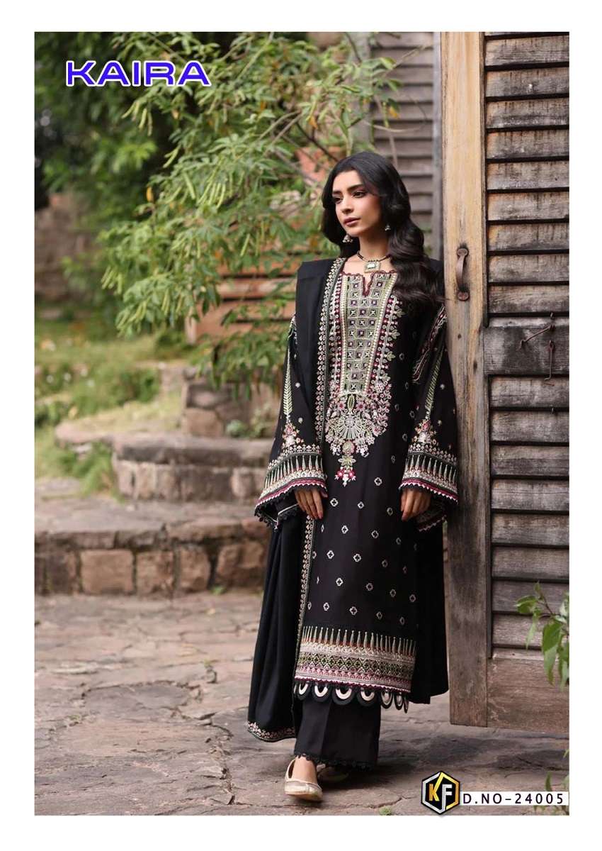 keval Kaira Vol-24 series 24001 to 24006 Pure Lawn Cotton Printed Karachi style salwar kameez in wholesale surat