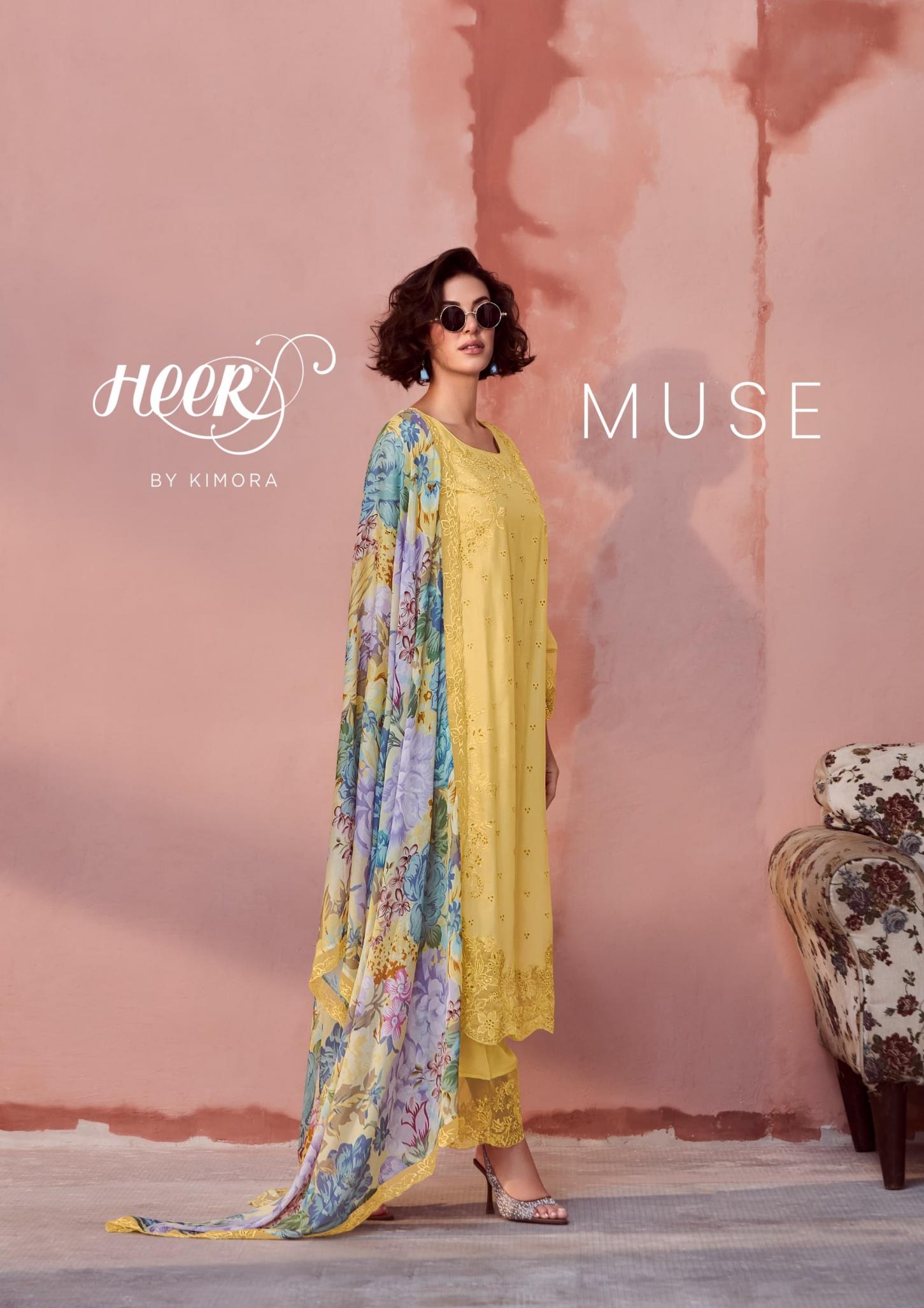  kimora heer muse vol 216 series 9721 to 9726 muslin dress materials in wholesale surat