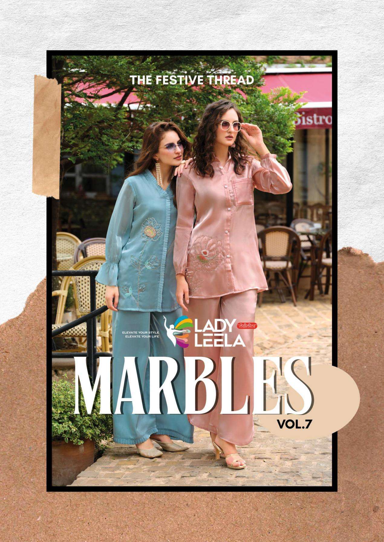 lady leela marbles vol 7 series 1 to 4 readymade stylish viscose silk co-ord sets in wholesale surat