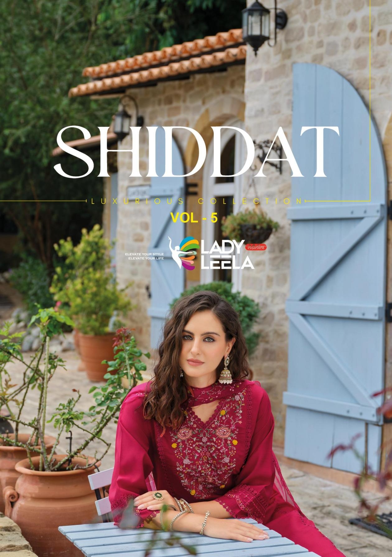 lady leela shiddat vol 5 series 31121 to 31126 readymade party wear viscose vatican suit in wholesale surat