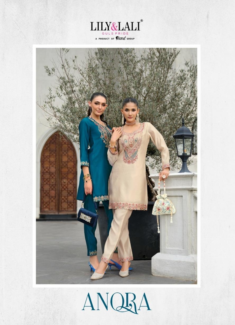 lily & lali anora vol 1 series 26641 to 26644 tusser silk traditional readymade co-ord sets in wholesale surat