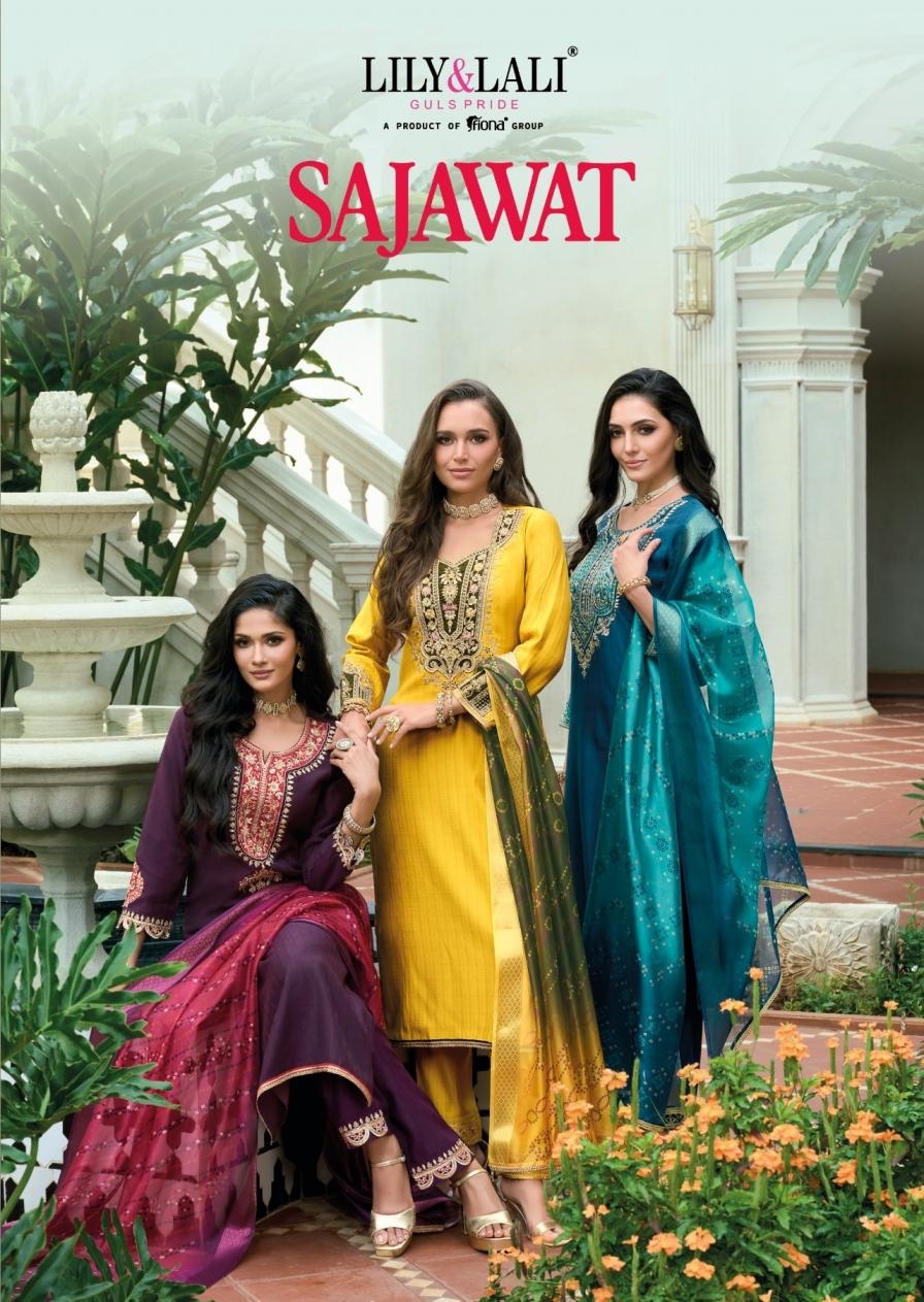 lily & lali sajawat series 26601 to 26604 viscose handwork exclusive readymade suit in wholesale surat