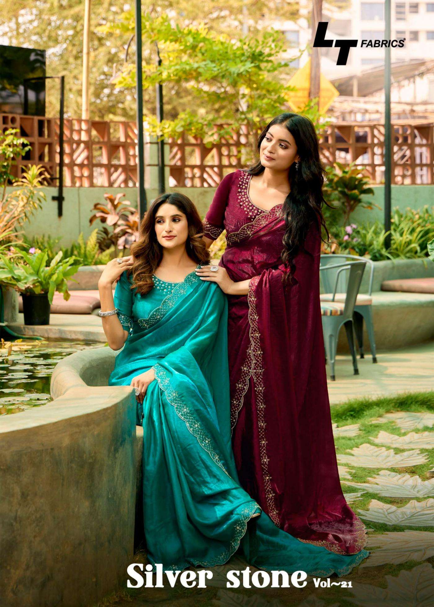 lt fashion silver stone vol 21 series 2101-2106 NYLON wholesale saree