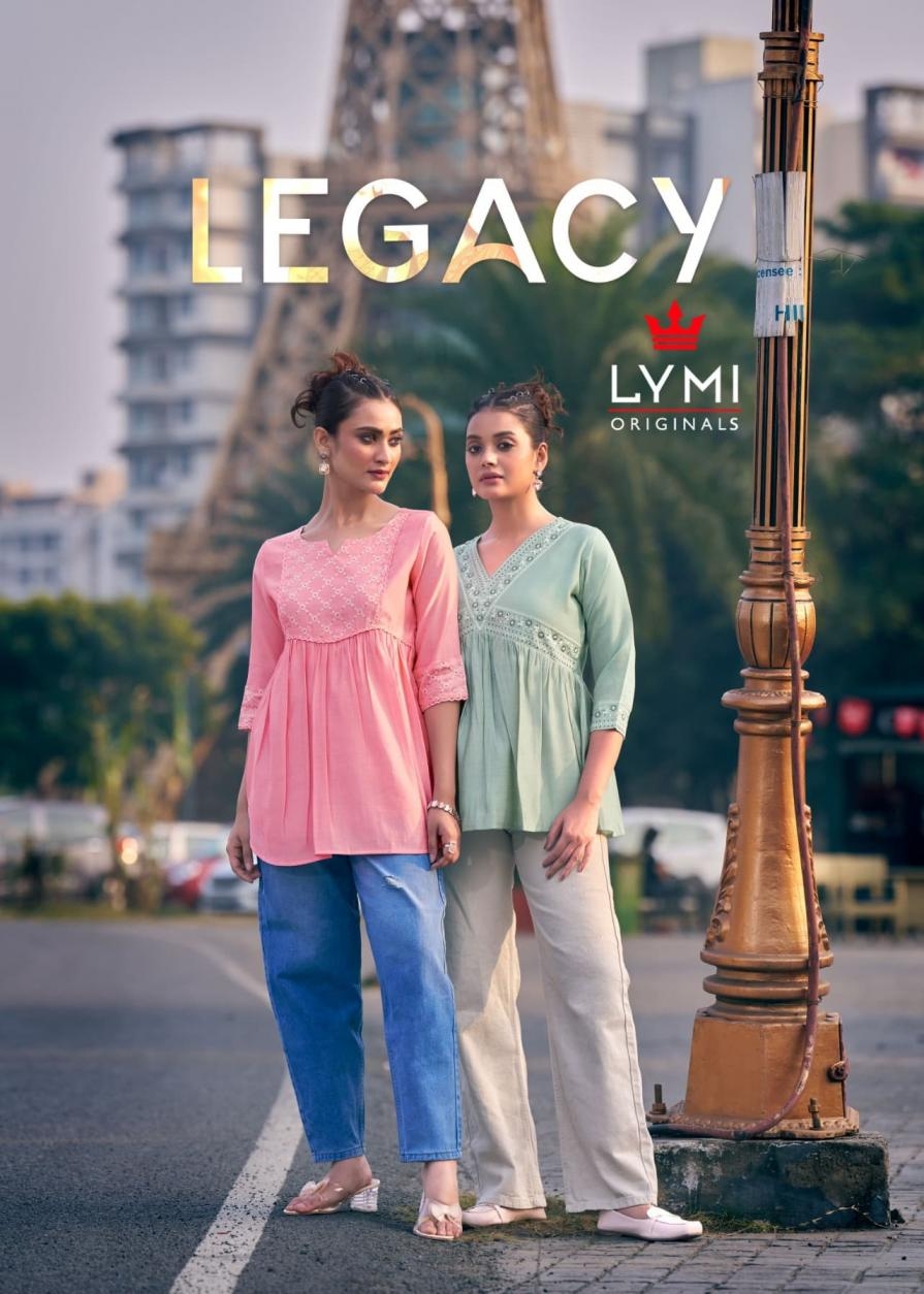  lymi legacy series 5891 to 5896 silk stylish look readymade western tops in wholesale surat
