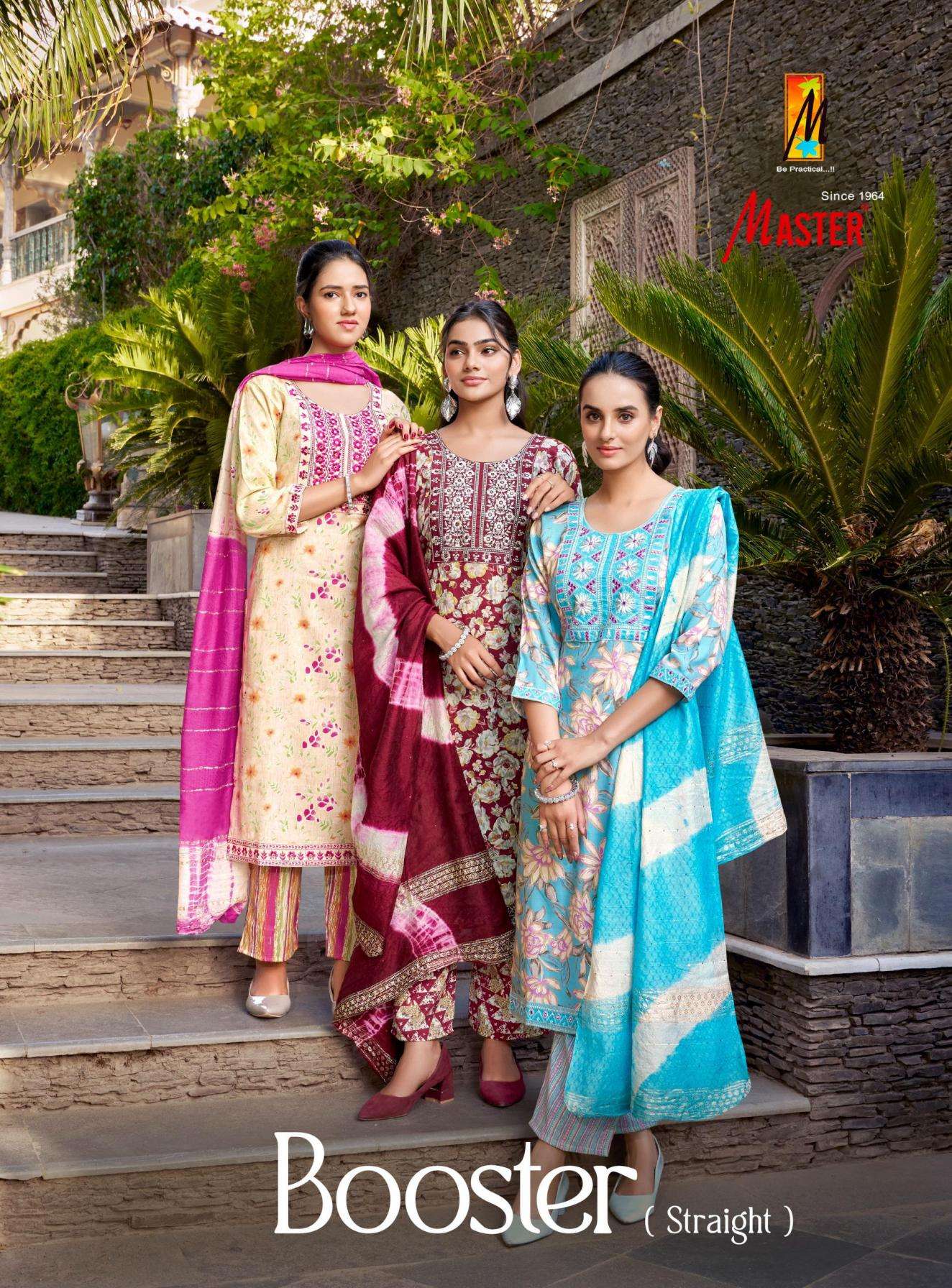 master booster series 1001 to 1008 capsule print modern readymade salwar kameez in wholesale surat