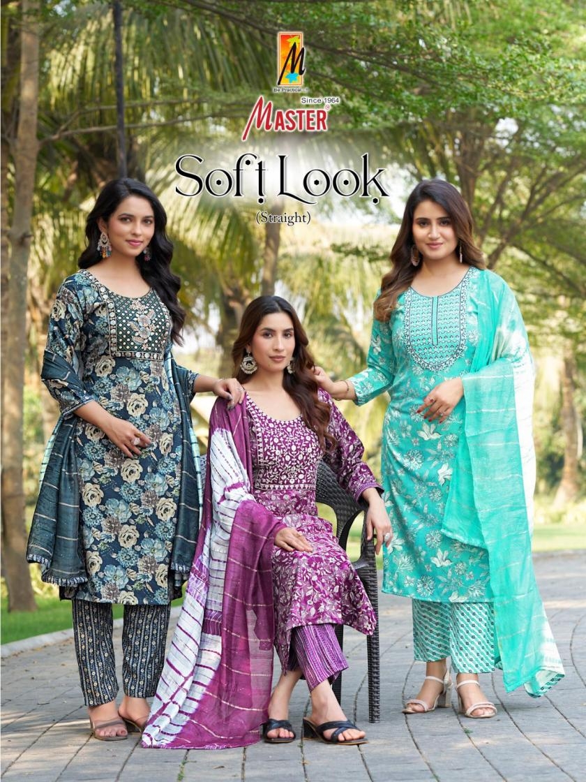 master launch soft look series 101 to 108 capsule print readymade pretty salwar kameez in wholesale surat