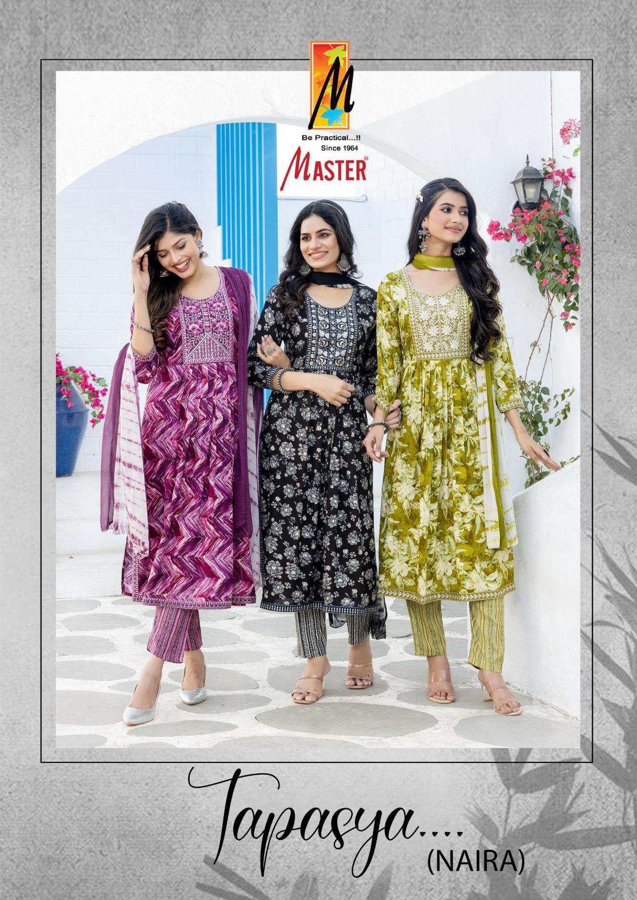 master tapasya series 101-108 rayon wholesale suit 