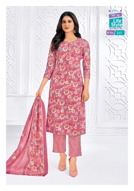 Mcm Saanvi Vol-2 series 207 to 216 Pure Cotton Printed salwar kameez in wholesale surat