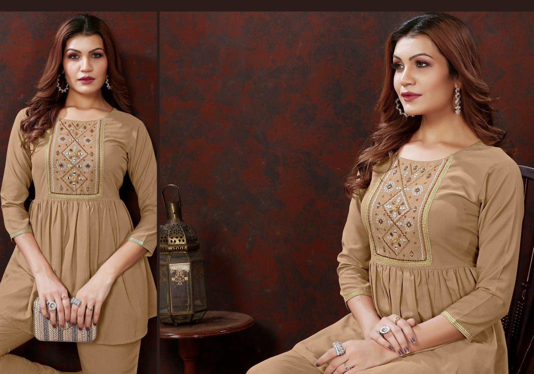 MOKSH INTERNATIONAL KARIGIRI VOL-1 series 831 to 836 COTTON KURTI PENT IN WHOLESALE SURAT