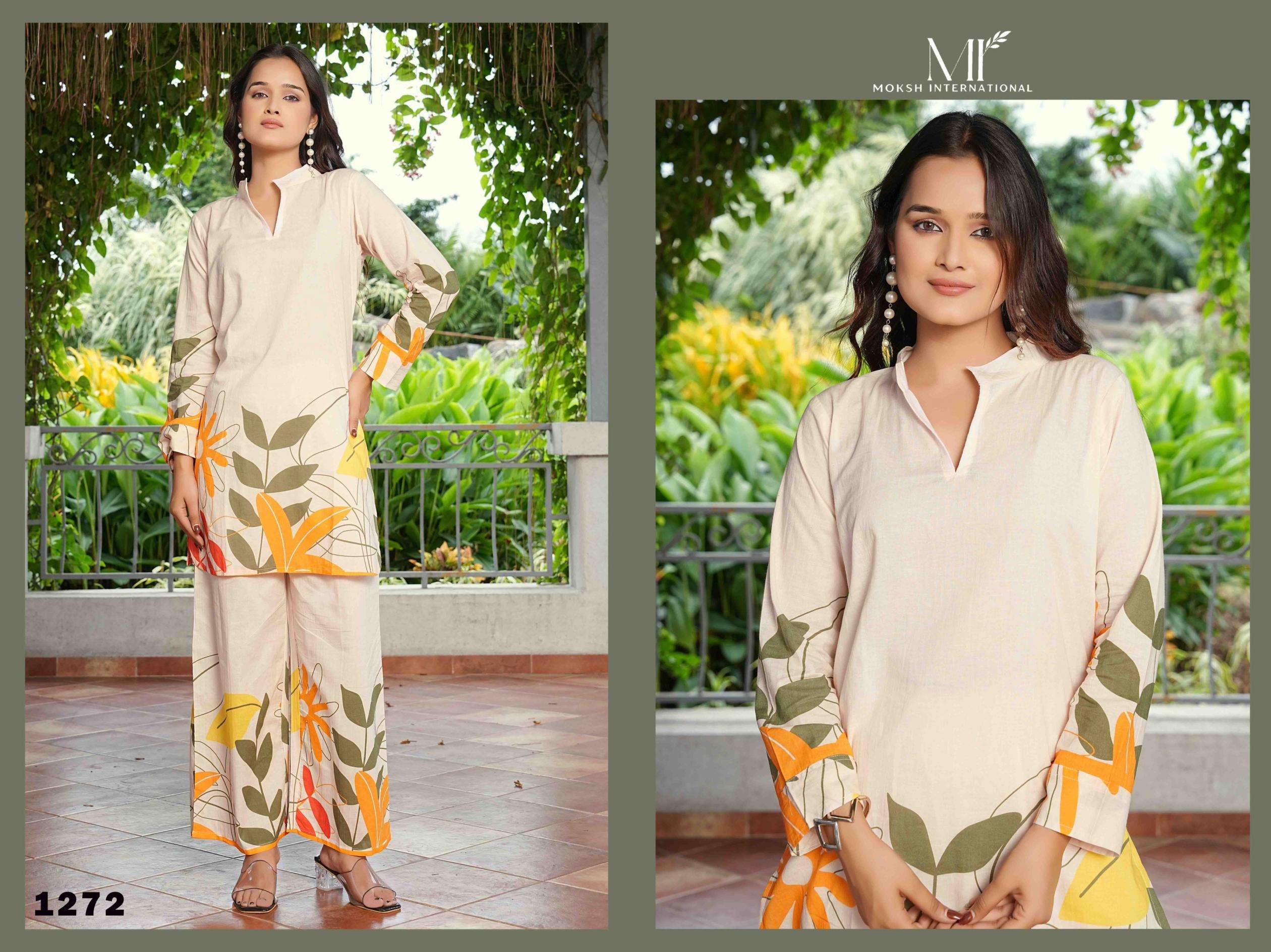 MOKSH NATURE VOL -1 series 1272 KURTI PENT SET COLLECTION in wholesale surat