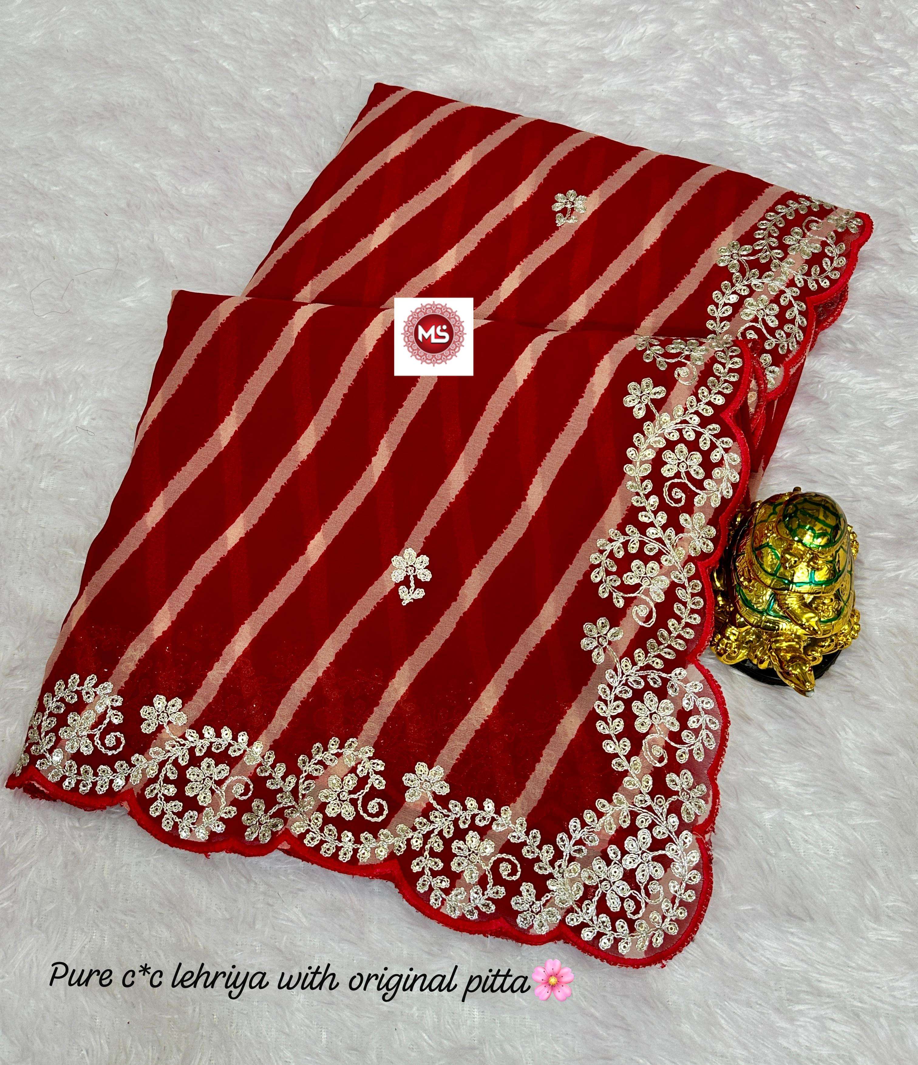 MS BRAND pure blooming c by c georget silk wholesale saree